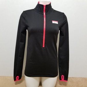 Victoria's Secret PINK jacket Small Ultimate 1/2 zip pullover track thumb holes